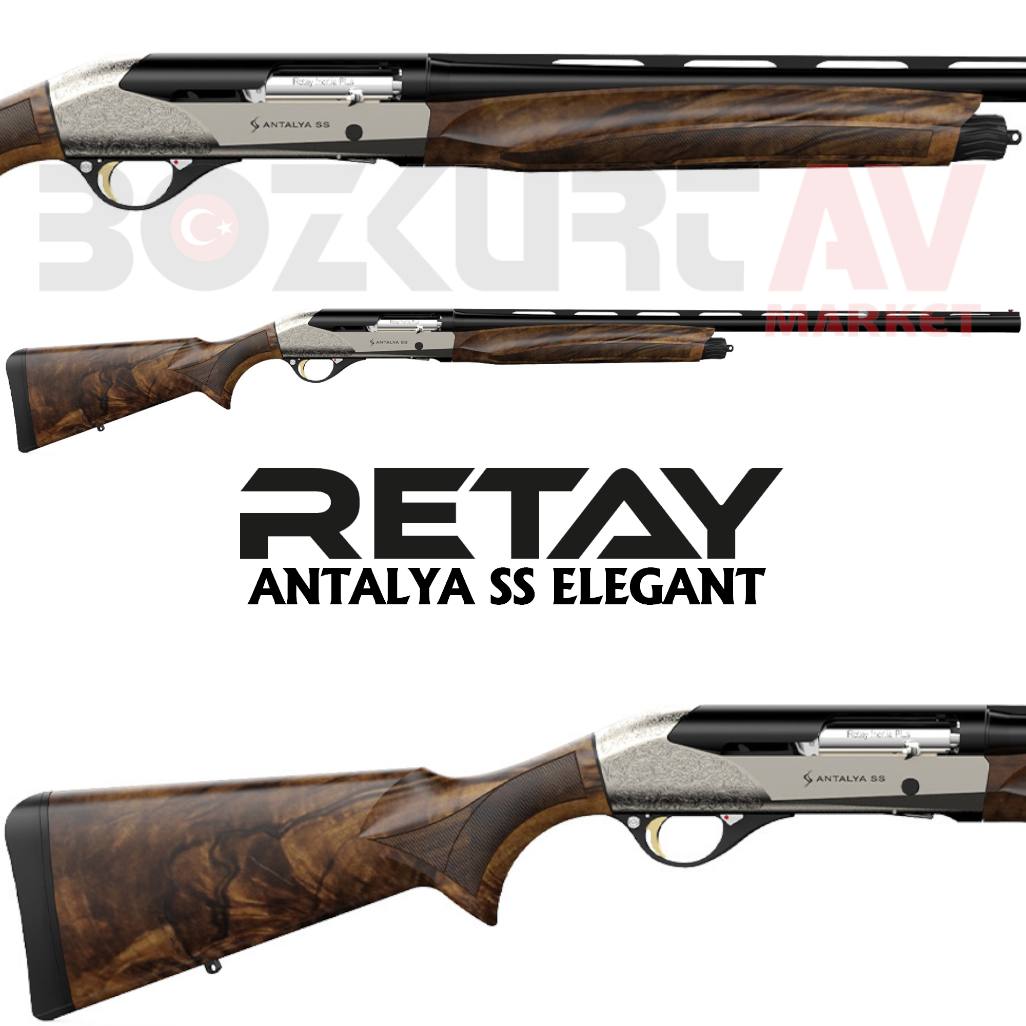 Retay Arms Antalya SS Elegant Otomatik Av Tüfeği (Asit İşlemeli)