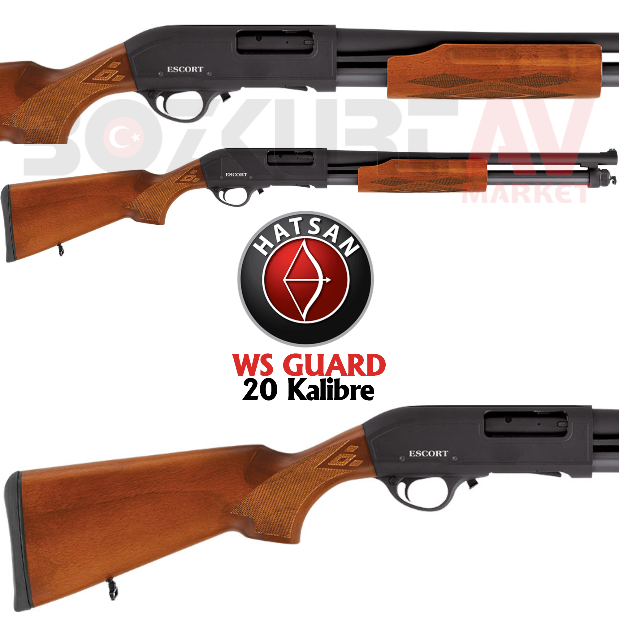 Hatsan Escort Magnum WS Guard 20 Kalibre Pompalı Av Tüfeği