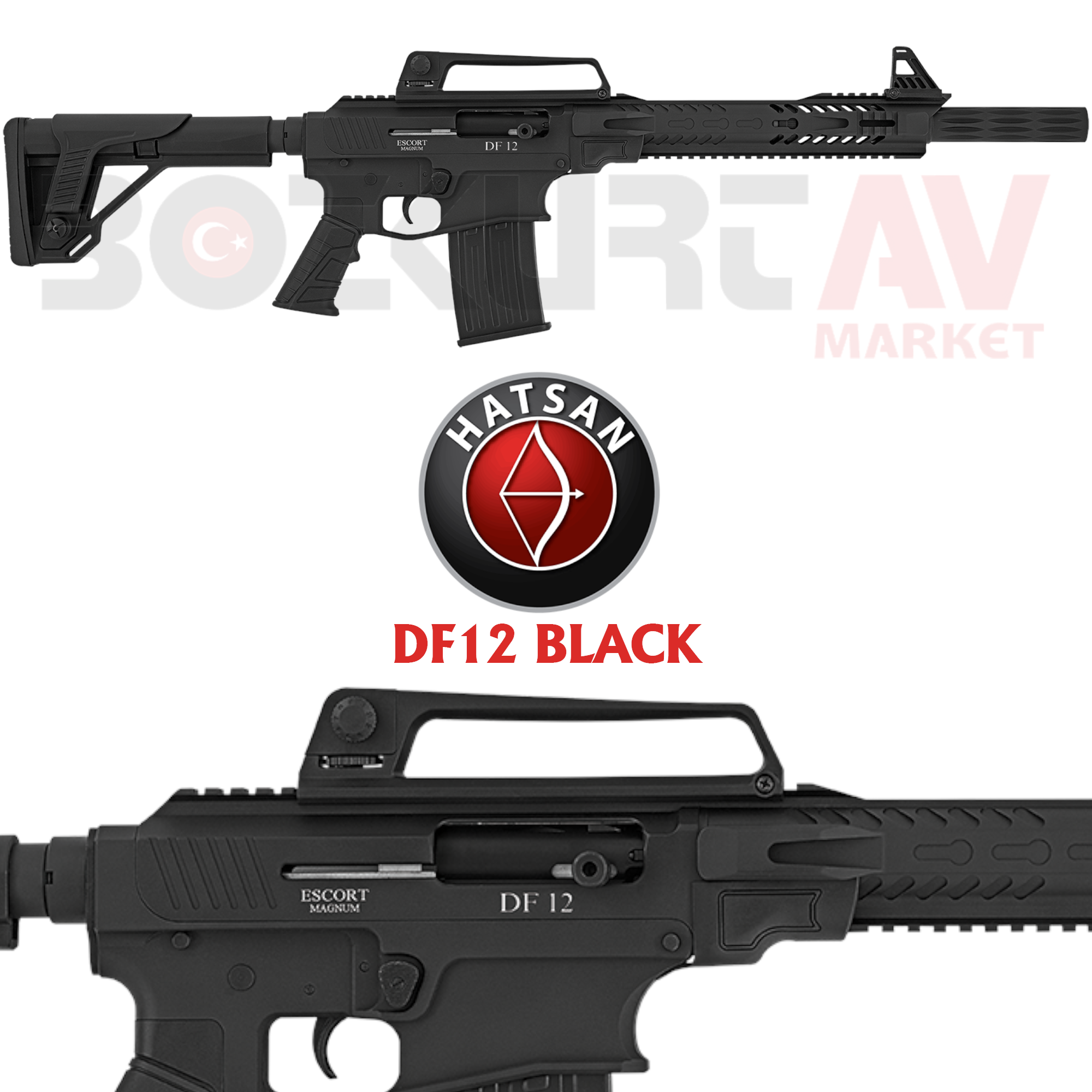 Hatsan Escort Magnum DF12 Black Otomatik Av Tüfeği