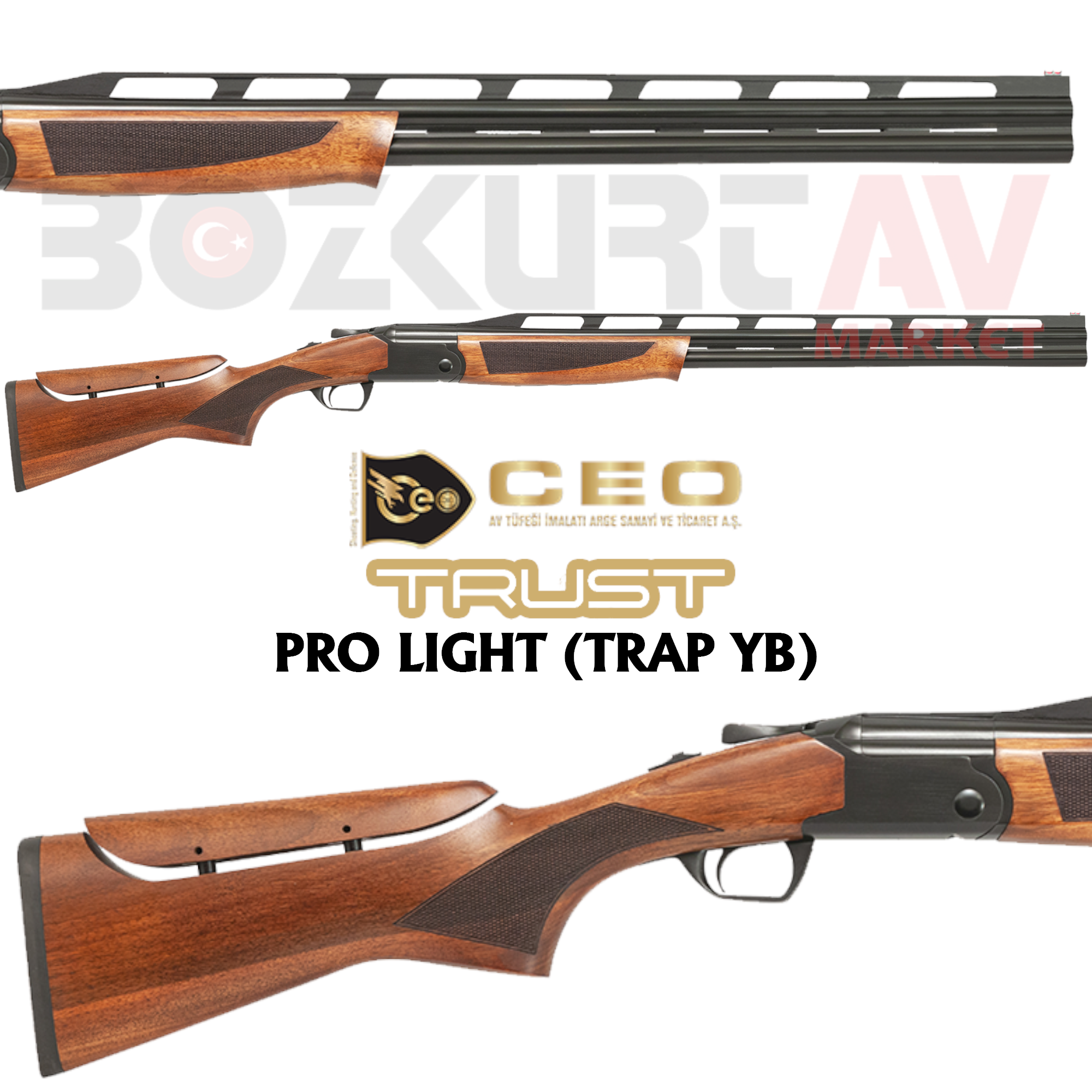 Ceo Trust Pro Light Trap YB Süperpoze Atış Tüfeği (Ayarlı Kundak - Yüksek Bant)