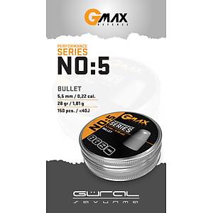 GMax Defense Bullet 5,5 mm Havalı Tüfek Saçması (NO5 - 28 Grain - 150 Adet)