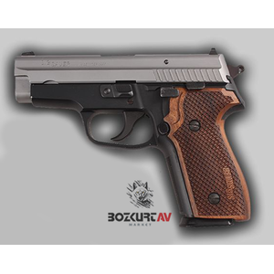 Sig Sauer P 228 - 229 Tam Boy Balık Pulu Ceviz Tabanca Kabzası