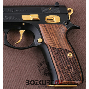 CZ 75 B Balıkpulu Desenli Ceviz Tabanca Kabzası