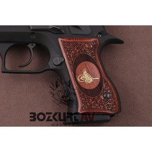 Jericho 941 FB Compact Bronz Gömme Gül Ağacı Tabanca Kabzası