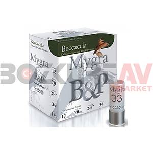 B&P Mygra Beccaccia 34 Gram 12 Kalibre Av Fişeği