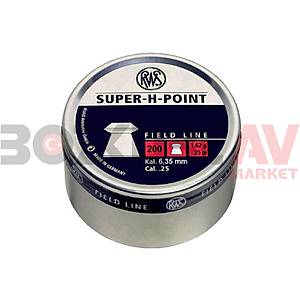 RWS Super-H-Point 6,35 mm Havalı Tüfek Saçması (25,00 Grain - 200 Adet)