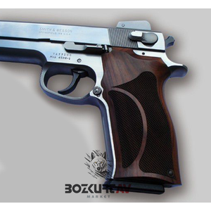 Smith & Wesson 4506 Ortopedik / Gül Ağacı Tabanca Kabzası