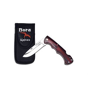 Bora 210 MB Ergonomik Yuvarlak Uçlu Kilitli Mikarta Saplı Çakı