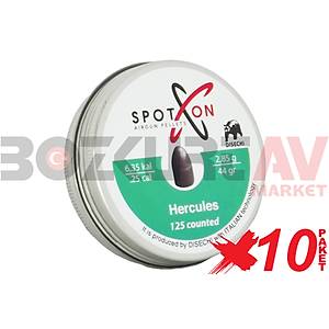 Spot On Hercules 6,35 mm 10 Paket Havalı Tüfek Saçması (44 Grain - 1250 Adet)