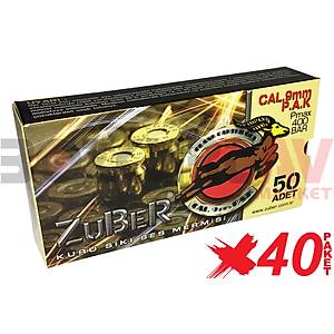 Zuber 9 mm 40 Paket Kurusıkı Tabanca Mermisi