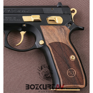 CZ 75 B Baklava Desenli Lazer İşleme Ceviz Tabanca Kabzası