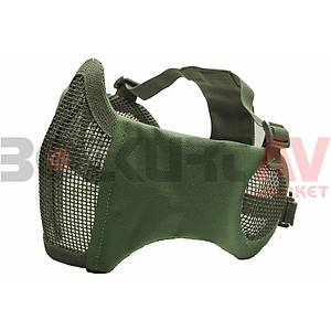 ASG Haki Airsoft Koruyucu Metal Kulak Korumalı Maske