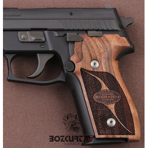 Sig Sauer P 228 - 229 Çift Desenli Ceviz Tabanca Kabzası