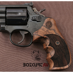 Smith & Wesson 357 Kök Ceviz Tabanca Kabzası