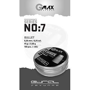 GMax Defense Bullet 6,35 mm Havalı Tüfek Saçması (NO7 - 41 Grain - 100 Adet)