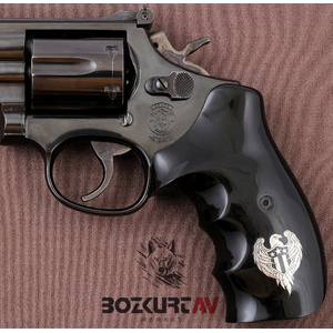 Smith & Wesson 44 Magnum Siyah Tasarım Pleksi Tabanca Kabzası