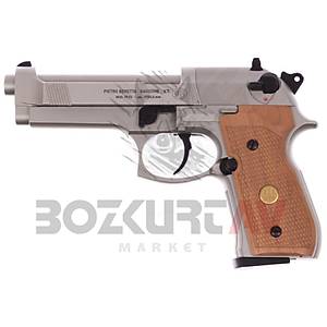 Beretta M 92 FS Nickel Wood Havalı Tabanca