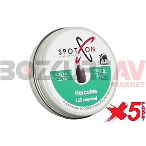 Spot On Hercules 6,35 mm 5 Paket Havalı Tüfek Saçması (44 Grain - 625 Adet)