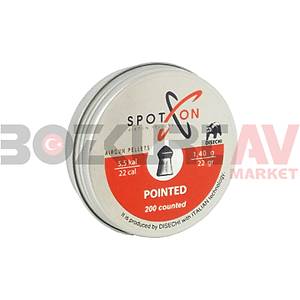 Spot On Pointed 5,5 mm Havalı Tüfek Saçması (22 Grain - 200 Adet)