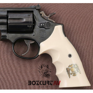 Smith & Wesson 357 Roundbutt Fildişi Rengi Tabanca Kabzası