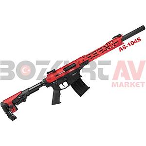 Derya MK-12 AS-104S Siyah - Kırmızı Full Metal Otomatik Av Tüfeği