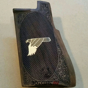 Desert Eagle Sarı Kartal Gömme Ceviz Tabanca Kabzası