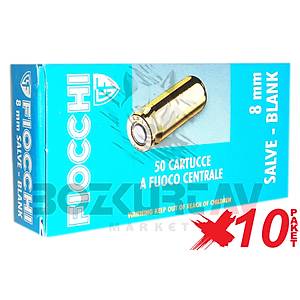 Fiocchi 8 mm 10 Paket Kurusıkı Tabanca Mermisi