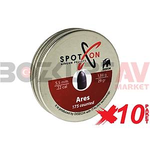 Spot On Ares 5,5 mm 10 Paket Havalı Tüfek Saçması (29 Grain - 1750 Adet)