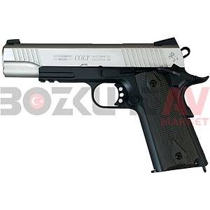 Cybergun Colt 1911 Nickel Black Blowback Airsoft Havalı Tabanca