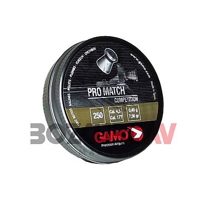 Gamo Pro Match 4,5 mm Havalý Tüfek Saçmasý (7,56 Grain - 250 Adet)