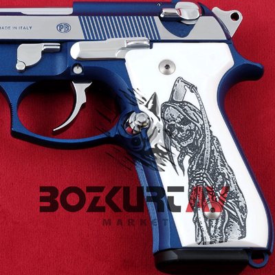 Beretta 92 FS 9 mm Beyaz Pleksi Tabanca Kabzasý