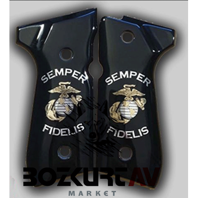 Beretta 92 FS 9 mm Siyah Pleksi Tasarm Tabanca Kabzas