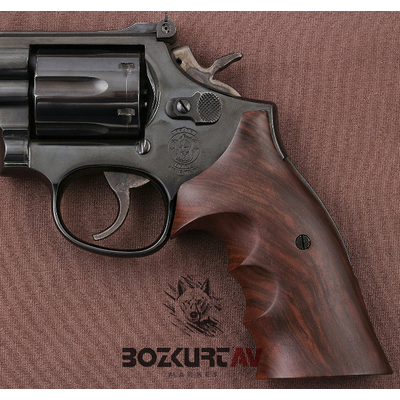 Smith & Wesson 357 Roundbutt Kök Ceviz Tabanca Kabzasý