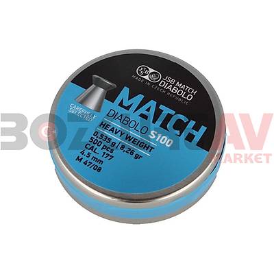 JSB Diabolo Match Heavy 4,50 mm Haval Tfek Samas (8,26 Grain - 500 Adet)