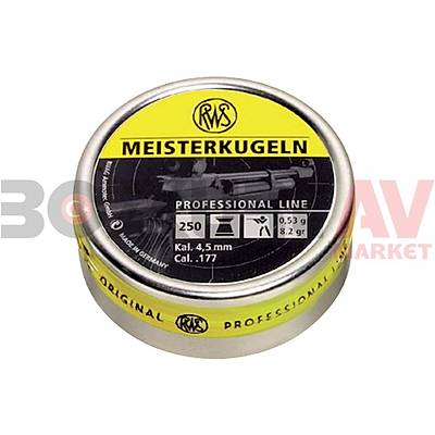 RWS Meisterkugeln 4,50 mm Haval Tfek Msabaka Samas (8,2 Grain - 250 Adet)