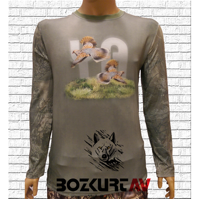 Yiit Avclk veyik Desenli T-Shirt (Uzun Kollu)