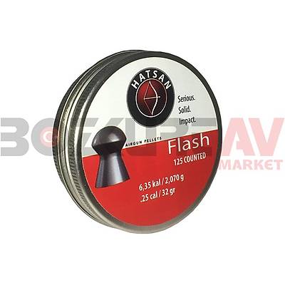Hatsan Flash 6,35 mm Haval Tfek Samas (32 Grain - 125 Adet)