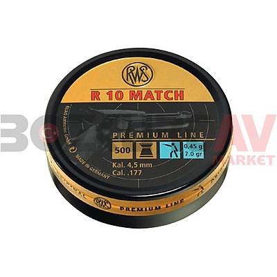 RWS R 10 Match 4,49 mm Havalý Tabanca Müsabaka Saçmasý (7 Grain - 500 Adet)