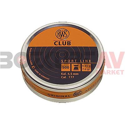 RWS Club 4,50 mm Haval Tfek Samas (7 Grain - 500 Adet)