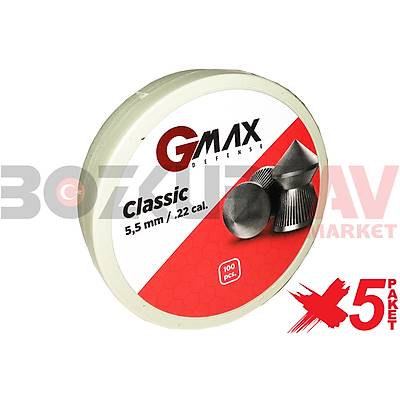 GMax Defense Classic 5,5 mm 5 Paket Haval Tfek Samas (500 Adet)