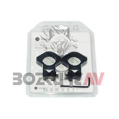 Hawke Sportmounts 9-11 mm Ayak Geniliinde High Drbn Aya (1 INC)