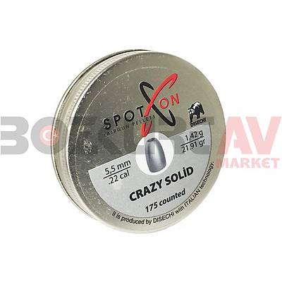 Spot On Crazy Solid 5,5 mm Haval Tfek Samas (21,91 Grain - 175 Adet)