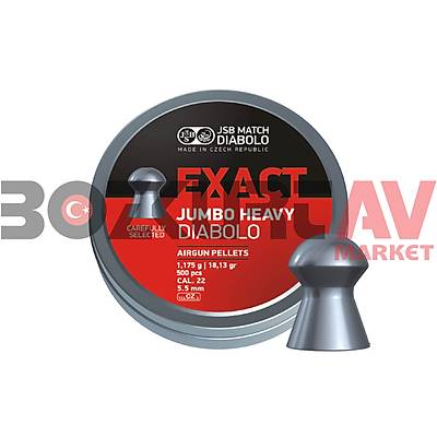 JSB Diabolo Exact Jumbo Heavy 5,52 mm Haval Tfek Samas (18,13 Grain - 500 Adet)