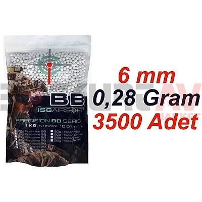 ISG Airsoft 0,28 Gram 6 mm Airsoft BB (3500 Adet - 1 Kg)