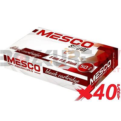 Mesco Silver 9 mm 40 Paket Kurusk Tabanca Mermisi