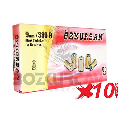 zkursan 380 R KISA 9 mm 10 Paket Toplu Kurusk Tabanca Mermisi
