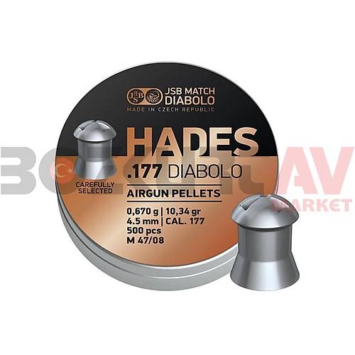 JSB Diabolo Hades 4,50 mm Haval Tfek Samas (10,34 Grain - 500 Adet)