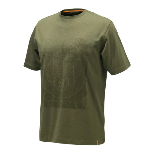 Beretta Logo Koyu Zeytin Yeili T-Shirt (PB-TS871T1557072A)