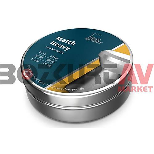 H&N Match Heavy 4,5 mm Haval Tfek Samas (8,18 Grain - 500 Adet)