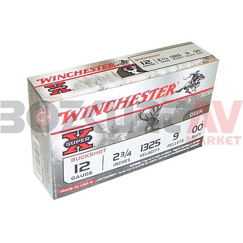 Winchester Super X 9 Pellets Buckshot 12 Kalibre evrotin